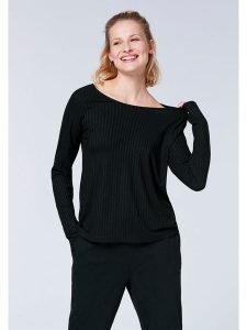 Detto Fatto Koszulka w kolorze czarnym rozmiar: XS. Czarne bluzki Detto Fatto, xs, bez wzorów, prążkowane, bez kołnierzyka, bez ramiączek. Za 104,99 zł.