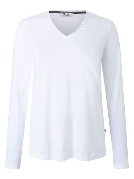 Maerz Muenchen Koszulka w kolorze białym rozmiar: 40. Białe bluzki Maerz Muenchen, bez wzorów, bez kołnierzyka, bez ramiączek. Za 104,99 zł.