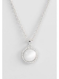 U.S. Polo Assn. Naszyjnik z zawieszką - dł. 40 cm rozmiar: onesize. Szare naszyjniki U.S. Polo Assn., z kryształem, metalowe. Za 69,99 zł.