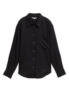 TOM TAILOR Denim Koszula w kolorze czarnym rozmiar: XS. Czarne koszule TOM TAILOR DENIM, xs, bez wzorów, z denimu, bez kołnierzyka, bez ramiączek. Za 83,62 zł.