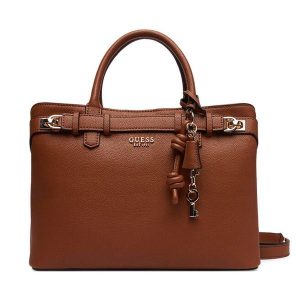 Torebka Guess. Brązowe torebki klasyczne Guess, z aplikacjami, bez dodatków. Za 519,99 zł.