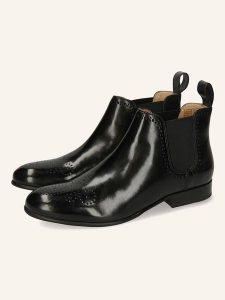 MELVIN & HAMILTON Skórzane sztyblety "Sally 16" w kolorze czarnym rozmiar: 41. Czarne botki Melvin & Hamilton, bez wzorów, ze skóry, bez zapięcia. Za 404,99 zł.