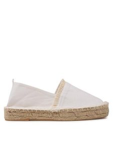 Jenny Fairy Espadryle H050721-XX Biały. Białe espadryle Jenny Fairy, bez wzorów, z materiału, bez obcasa. Za 129,99 zł.