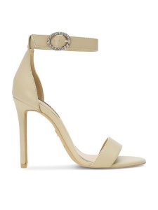 Nine West Sandały WFA2646-1 Beżowy. Brązowe sandały Nine West, bez wzorów, z syntetyku, bez obcasa, na szpilce, bez zapięcia. Za 137,99 zł.
