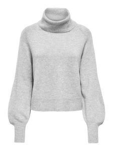 ONLY Sweter w kolorze szarym rozmiar: L. Szare golfy ONLY, bez wzorów. Za 85,45 zł.