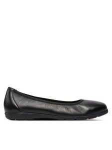 Caprice Baleriny 9-22150-42 Czarny. Czarne balerinki Caprice, bez wzorów, ze skóry, bez obcasa, bez zapięcia. Za 192,99 zł.