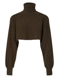 Pieces Golf w kolorze khaki rozmiar: M. Brązowe golfy Pieces, bez wzorów. Za 95,46 zł.