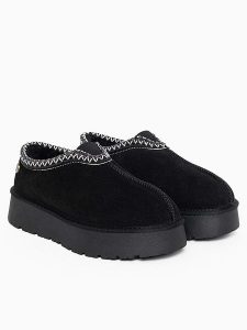 Gooce Skórzane botki zimowe "Wael" w kolorze czarnym rozmiar: 38. Czarne botki Gooce, na zimę, bez wzorów, z wełny, bez obcasa, na platformie, bez zapięcia. Za 237,73 zł.