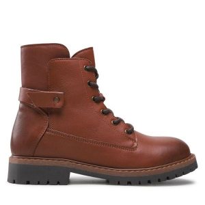 Trapery Filipe. Brązowe buty zimowe Filipe, bez obcasa, bez zapięcia. Za 499,99 zł.