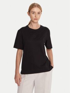 BOSS T-Shirt Elpha 50551443 Czarny Regular Fit. Czarne t-shirty Boss, xs, bez wzorów, z bawełny, bez kołnierzyka, bez ramiączek. Za 279,99 zł.