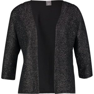 ICHI PHYLLIS CA2 Żakiet black. Czarne kardigany marki ICHI, xl, z materiału. W wyprzedaży za 151,20 zł.