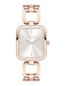 Tamaris Zegarek kwarcowy w kolorze różowozłoto-srebrnym rozmiar: onesize. Czerwone, analogowe zegarki Tamaris. Za 217,99 zł.