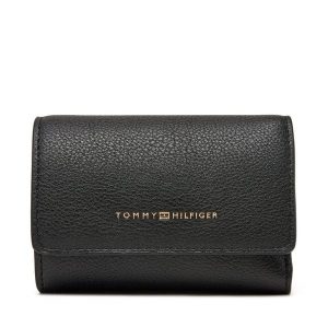 Portfel Tommy Hilfiger. Czarne portfele TOMMY HILFIGER, bez wzorów. Za 209,99 zł.