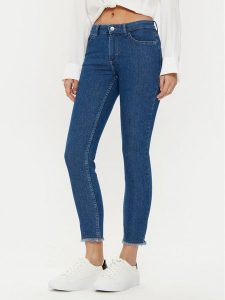 ONLY Jeansy 15336726 Granatowy Skinny Fit. Niebieskie jeansy ONLY, bez wzorów, z bawełny. Za 79,99 zł.