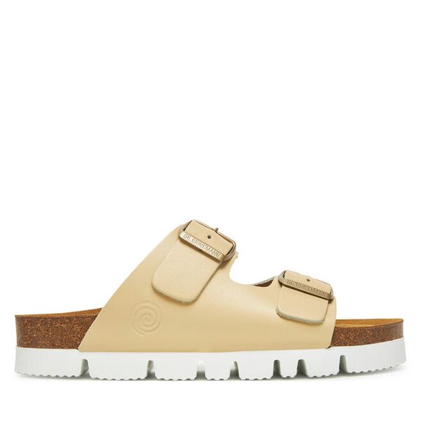 Klapki Dr. Brinkmann. Żółte klapki Dr. Brinkmann, bez wzorów, bez obcasa. Za 279,99 zł.