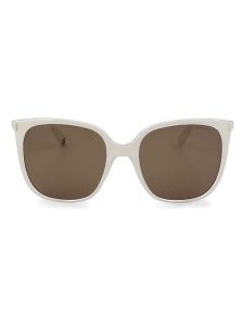 Polaroid Damskie okulary przeciwsłoneczne w kolorze kremowo-brązowym rozmiar: 56. Brązowe okulary przeciwsłoneczne Polaroid. Za 144,95 zł.