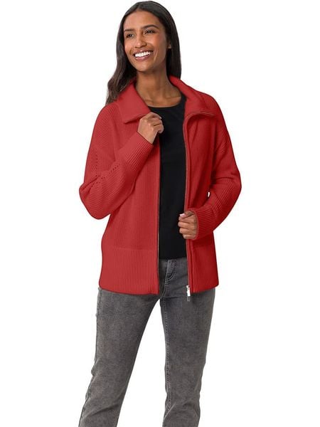 Heine Kardigan w kolorze czerwonym rozmiar: 40. Czerwone kardigany Heine, z bawełny. Za 95,69 zł.