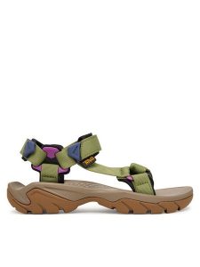 Teva Sandały Terra Fi 5 Universal 1099443 Zielony. Zielone buty trekkingowe Teva, z materiału, bez zapięcia. Za 519,99 zł.
