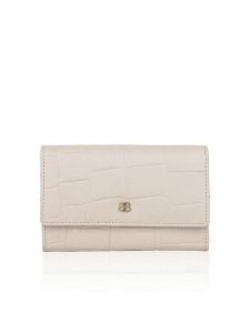 Bellicci Skórzany portfel "Velora" w kolorze kremowym - 17 x 10 x 3 cm rozmiar: onesize. Brązowe portfele Bellicci, bez wzorów, z materiału. Za 134,85 zł.