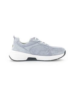 Gabor Skórzane sneakersy w kolorze błękitnym rozmiar: 37,5. Niebieskie trampki Gabor, bez wzorów, ze skóry, bez zapięcia. Za 210,31 zł.