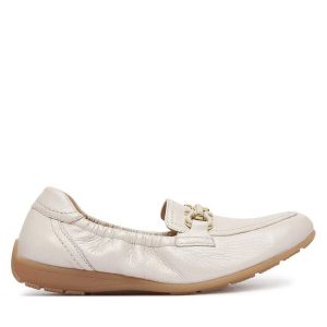 Półbuty Caprice. Szare półbuty Caprice, bez wzorów, bez obcasa, na płaskiej podeszwie, bez zapięcia. Za 439,99 zł.