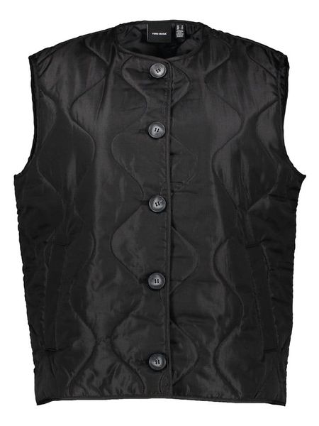 Vero Moda Kamizelka w kolorze czarnym rozmiar: L. Czarne kamizelki Vero Moda, l, bez wzorów, bez kołnierzyka, bez ramiączek, bez kaptura. Za 109,95 zł.