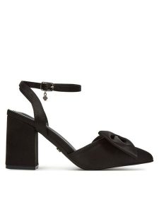 DeeZee Czółenka HTA917-2 Czarny. Czarne czółenka DeeZee, bez wzorów, z materiału, bez obcasa, bez zapięcia. Za 129,99 zł.