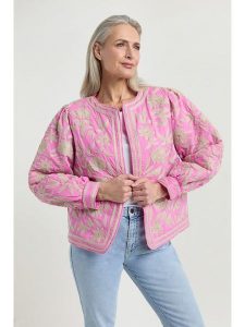 Josephine & Co Kurtka przejściowa "Daaf" w kolorze beżowo-jasnoróżowym rozmiar: 38. Brązowe kurtki Josephine & Co, bez wzorów, z bawełny, bez kaptura. Za 460,12 zł.