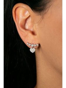 Lodie Silver Srebrne kolczyki-wkrętki z cyrkoniami rozmiar: onesize. Szare kolczyki Lodie Silver, z cyrkonią, srebrne. Za 43,99 zł.