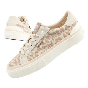 Buty Lee Cooper trampki damskie LCW-25-02-3330L beżowy. Brązowe trampki bez wzorów, z gumy, bez zapięcia. Za 265,16 zł.