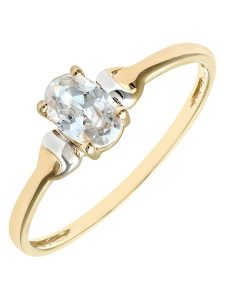 Revoni Złoty pierścionek z szafirem rozmiar: 48. Żółte pierścionki Revoni, z cyrkonią, złote. Za 782,99 zł.