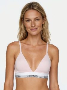 Calvin Klein Underwear Biustonosz top LV00QF8498 Różowy. Czerwone biustonosze Calvin Klein Underwear, l, bez wzorów, z bawełny, bez kołnierzyka, bez ramiączek. Za 179,99 zł.