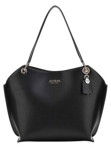 Guess Shopper bag w kolorze czarnym - 40 x 34 x 20 cm rozmiar: onesize. Czarne shopper bag Guess, z aplikacjami, z materiału, na ramię, bez dodatków. Za 510,95 zł.