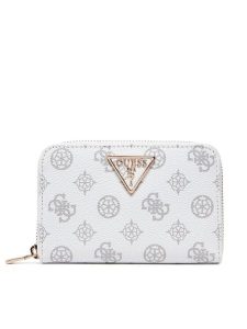 Guess Portfel SWPG85 00140 Biały. Białe portfele Guess, z aplikacjami, ze skóry. Za 169,99 zł.