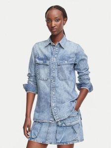 G-Star Raw Koszula jeansowa 2-pkt D30440-D539 Niebieski Regular Fit. Niebieskie koszule G-Star, xs, bez wzorów, z bawełny, bez kołnierzyka, bez ramiączek. Za 389,99 zł.