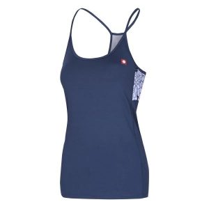 Damski tank top Ocun Artista sargasso. Niebieskie topy Ocun, m, bez wzorów, z materiału, eleganckie, bez kołnierzyka, bez ramiączek. Za 171,45 zł.