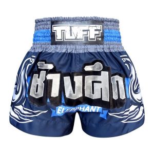Spodenki treningowe TUFF Blue War Elephant. Czarne szorty TUFF, bez wzorów, sportowe. Za 199,00 zł.