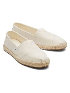 TOMS Espadryle w kolorze kremowym rozmiar: 39. Brązowe espadryle Toms, bez wzorów, bez obcasa. Za 164,40 zł.