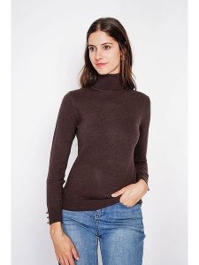 C& Jo Golf w kolorze brązowym rozmiar: 38. Brązowe golfy C& Jo, bez wzorów, ze splotem. Za 120,95 zł.