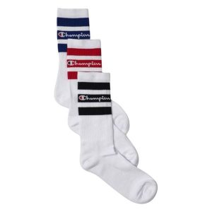 Skarpety Unisex Dla Dorosłych Crew (3 Sztuki). Białe skarpetki Champion, bez wzorów. Za 76,99 zł.