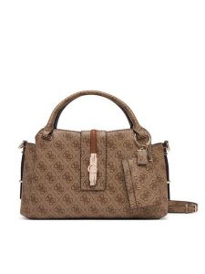 Guess Torebka Yvonne Logo HWSG23 78060 Brązowy. Brązowe torebki klasyczne Guess, z aplikacjami, ze skóry, bez dodatków. Za 634,99 zł.