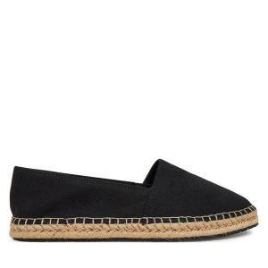 Espadryle Calvin Klein. Czarne espadryle Calvin Klein, bez wzorów, bez obcasa. Za 349,99 zł.