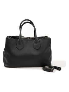 Lia Biassoni Skórzany shopper bag w kolorze czarnym - 42 x 29 x 15 cm rozmiar: onesize. Czarne shopper bag Lia Biassoni, bez wzorów, z materiału, przez ramię, bez dodatków. Za 391,99 zł.