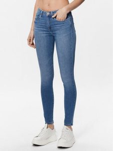 Tommy Hilfiger Jeansy Flex Como WW0WW34297 Niebieski Skinny Fit. Niebieskie jeansy TOMMY HILFIGER, bez wzorów, z bawełny. Za 299,99 zł.
