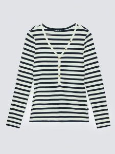 BIG STAR Koszulka "Mella" w kolorze biało-czarnym rozmiar: S. Białe bluzki Big Star, s, bez wzorów, retro, bez kołnierzyka, bez ramiączek. Za 64,99 zł.