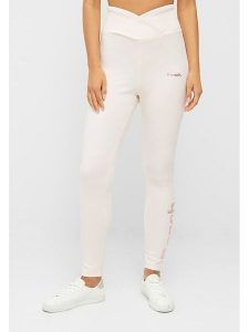 Bench Legginsy sportowe "Leena" w kolorze białym rozmiar: 36. Białe legginsy Bench, bez wzorów, outdoorowe. Za 143,95 zł.