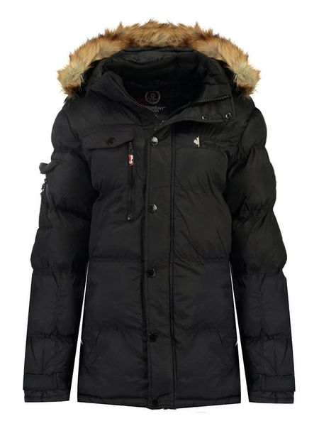 Canadian Peak Kurtka zimowa "Bukka" w kolorze czarnym rozmiar: 152. Czarne kurtki Canadian Peak, na zimę, bez wzorów, z puchu, bez kaptura. Za 213,18 zł.