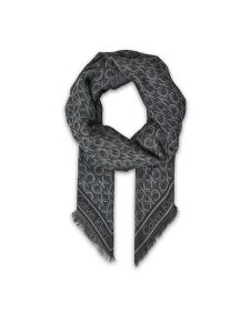Calvin Klein Chusta Aop Monogram Jacquard LV04F8054G Czarny. Czarne apaszki i chusty Calvin Klein, bez wzorów, z materiału. Za 169,99 zł.