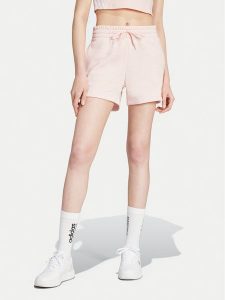 Adidas Szorty sportowe Essentials Small Logo JH3683 Różowy Loose Fit. Czerwone spodenki sportowe ADIDAS, m, bez wzorów, z bawełny. W wyprzedaży za 99,99 zł.