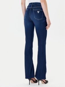 Guess Jeansy W5YA0L D0782 Niebieski Flare Fit. Niebieskie jeansy Guess, z aplikacjami, z jeansu. Za 429,99 zł.